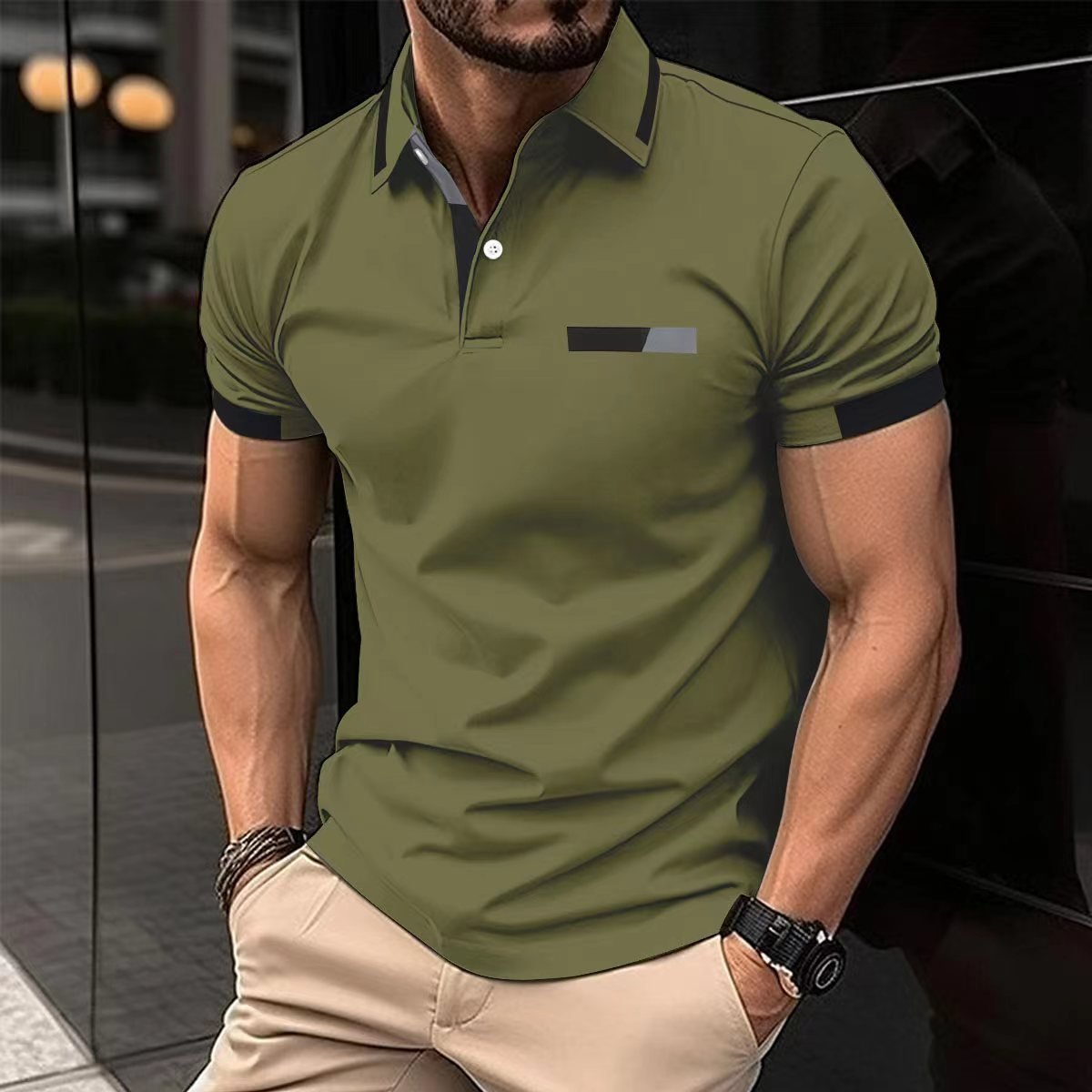 Men's Casual Polo Shirt - Image 9