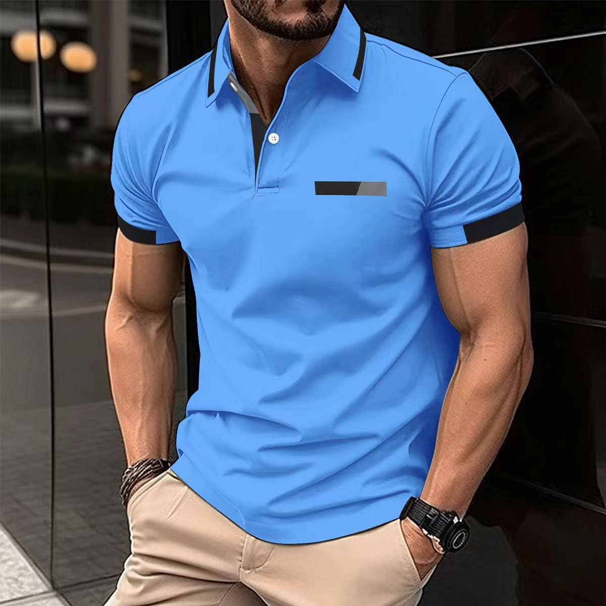 Men's Casual Polo Shirt - Image 7