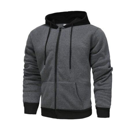 New Hoodie Men Zipper Cardigan Outerwear - Image 8