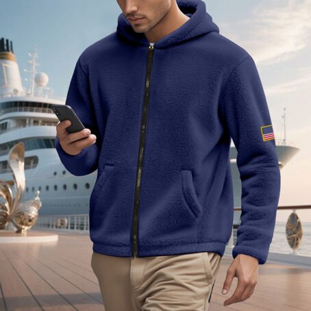 Zipper Hooded Sweatshirt Loose Double-sided Bejirog Sweater - Image 9