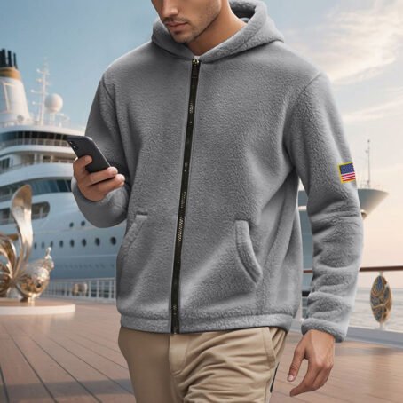 Zipper Hooded Sweatshirt Loose Double-sided Bejirog Sweater - Image 7