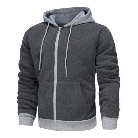 New Hoodie Men Zipper Cardigan Outerwear - Image 5