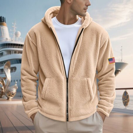 Zipper Hooded Sweatshirt Loose Double-sided Bejirog Sweater - Image 2