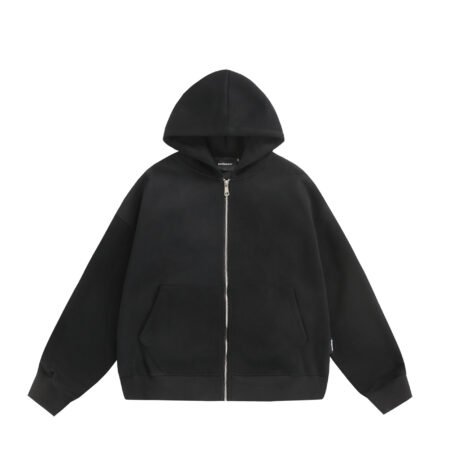 Solid Color Back Small Bag Design Cardigan Coat Outerwear - Image 5