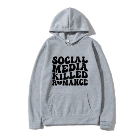 Spring Letter Pattern Printed Hoodie Long Sleeve Casual - Image 5
