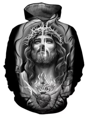 Men’s Hooded 3D Digital Printing Sweater