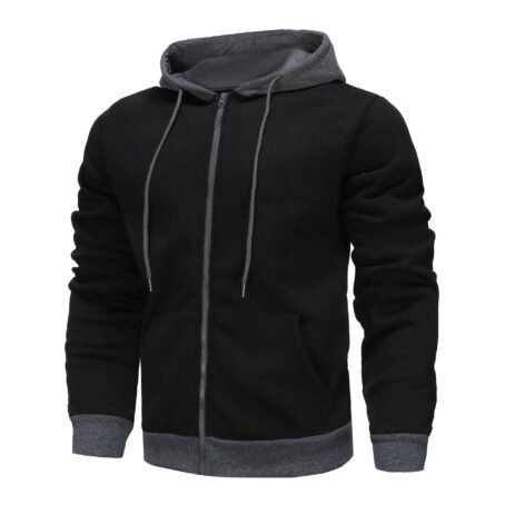 New Hoodie Men Zipper Cardigan Outerwear - Image 4
