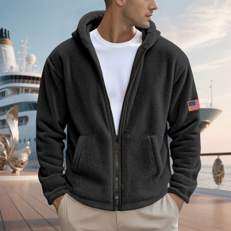Zipper Hooded Sweatshirt Loose Double-sided Bejirog Sweater - Image 8