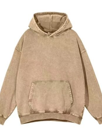 Retro Washed Sweater Loose Men’s Collarless