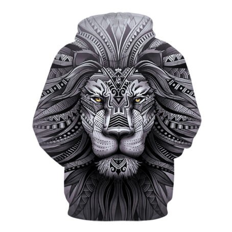 3D Digital Printing Lion Baseball Uniform Hoodie - Image 2