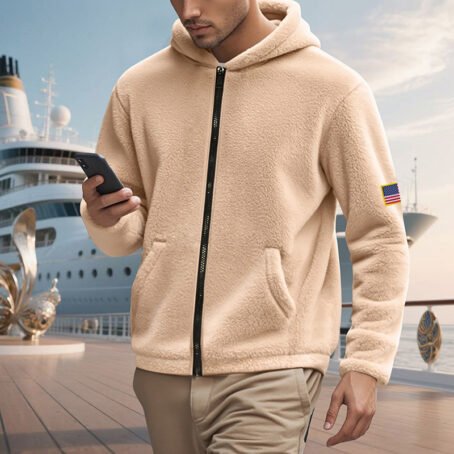 Zipper Hooded Sweatshirt Loose Double-sided Bejirog Sweater - Image 6