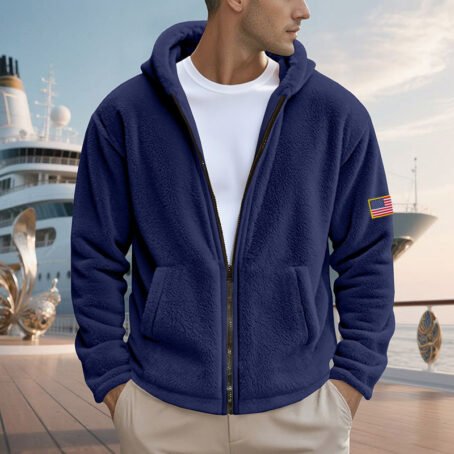 Zipper Hooded Sweatshirt Loose Double-sided Bejirog Sweater - Image 3